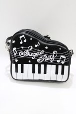 画像2: Angelic Pretty / ファンシーピアノポシェット  ブラック H-26-04-26-060-AP-BG-NS-ZH (2)
