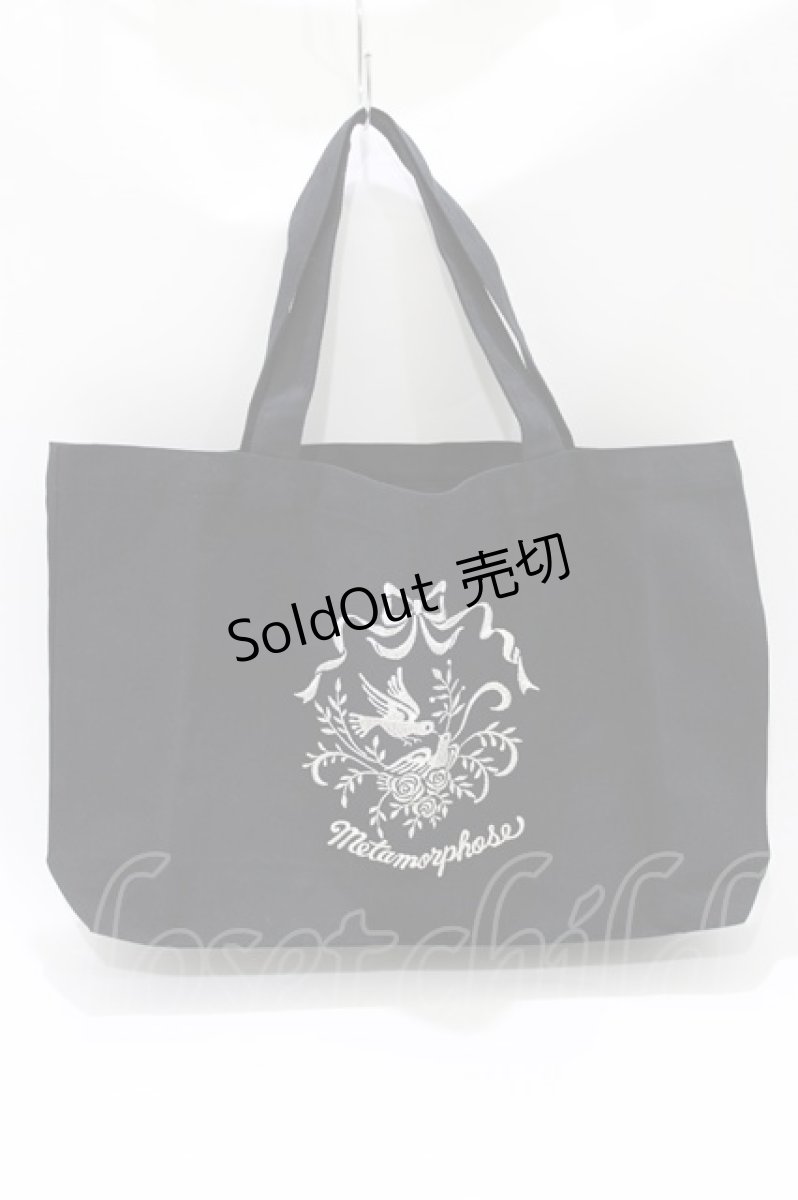 画像1: metamorphose / トートバッグ+ハンカチ  ブラック H-26-04-26-061-ME-BG-NS-ZH (1)