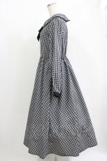 画像2: m petit by misako / NINA'S/リボンチェックワンピース LL ブラック H-26-04-26-005-LO-OP-NS-ZH (2)