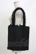 画像2: Maison de FLEUR / チュールハンドルスクエアトートバッグ Free ブラック H-26-04-26-067-LO-BG-NS-ZH (2)