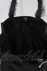 画像3: Maison de FLEUR / チュールハンドルスクエアトートバッグ Free ブラック H-26-04-26-067-LO-BG-NS-ZH (3)