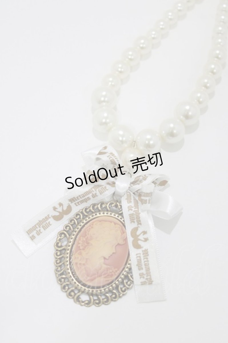 画像1: metamorphose / カメオネックレス  ピンク H-26-04-26-075-ME-AC-NS-ZH (1)