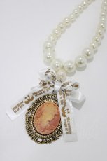 画像1: metamorphose / カメオネックレス  ピンク H-26-04-26-075-ME-AC-NS-ZH (1)