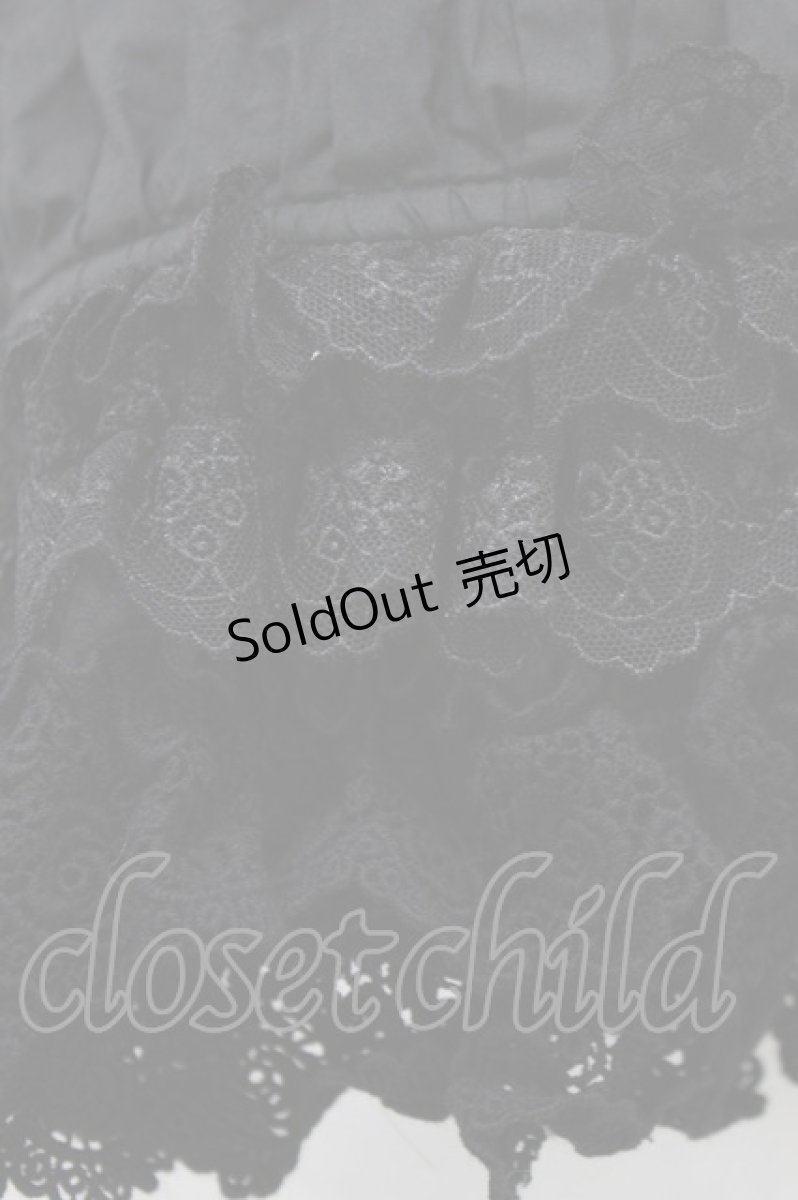 画像3: 黒眼窩診療室（海外ロリータブランド） / レースフリルハット  ブラック H-26-04-26-080-PU-AC-NS-ZH (3)