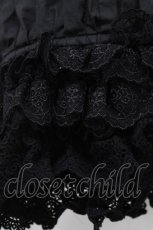 画像3: 黒眼窩診療室（海外ロリータブランド） / レースフリルハット  ブラック H-26-04-26-080-PU-AC-NS-ZH (3)