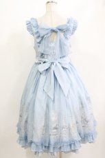 画像3: PickPink（海外ロリータブランド） / ジャンパースカートセット XXL サックス H-26-04-26-001-PU-OP-NS-ZH (3)