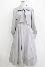 画像1: LOLITAその他 / Rose Muse/Stripe flare dress M グレー H-26-04-26-009-LO-OP-NS-ZH (1)