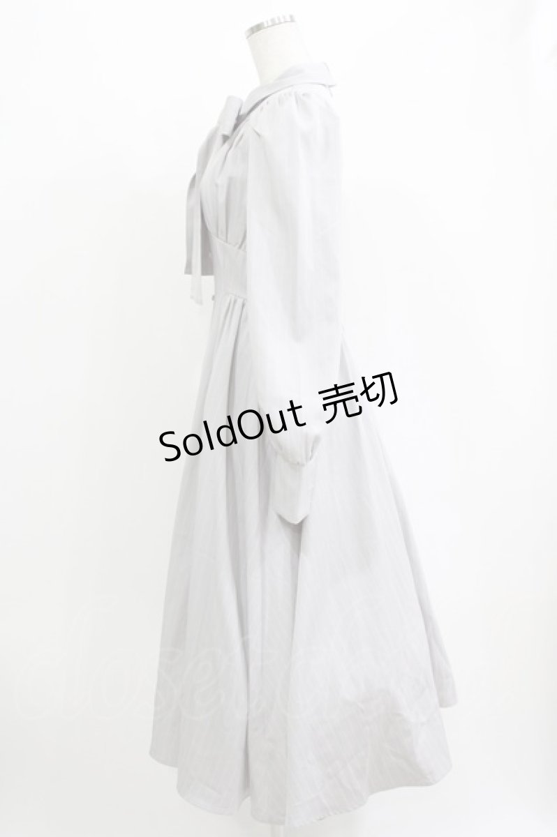 画像2: LOLITAその他 / Rose Muse/Stripe flare dress M グレー H-26-04-26-009-LO-OP-NS-ZH (2)