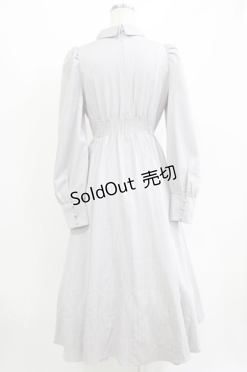 画像3: LOLITAその他 / Rose Muse/Stripe flare dress M グレー H-26-04-26-009-LO-OP-NS-ZH (3)