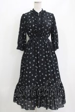 画像1: evelyn / 花柄ロングワンピース Free ブラック H-26-04-26-011-LO-OP-NS-ZH (1)