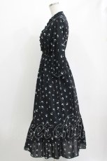 画像2: evelyn / 花柄ロングワンピース Free ブラック H-26-04-26-011-LO-OP-NS-ZH (2)