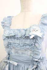 画像5: PickPink（海外ロリータブランド） / ジャンパースカートセット XXL サックス H-26-04-26-001-PU-OP-NS-ZH (5)