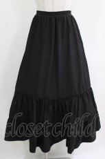 画像1: An MILLE / ティアードロングスカート Free ブラック H-26-04-26-014-EL-SK-NS-ZH (1)