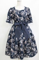 画像1: axes femme kawaii / カトルオワジヨンワンピース M ネイビー H-26-04-26-016-AX-OP-NS-ZH (1)