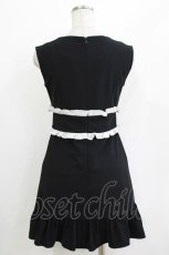 画像3: evelyn / 配色フリルワンピース Free ブラック H-26-04-26-020-LO-OP-NS-ZH (3)