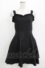 画像1: evelyn / リボンジャンパースカート M ブラック H-26-04-26-021-LO-OP-NS-ZH (1)