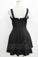 画像3: evelyn / リボンジャンパースカート M ブラック H-26-04-26-021-LO-OP-NS-ZH (3)