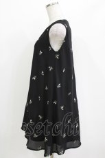 画像2: evelyn / 刺繍ワンピース S ブラック H-26-04-26-022-LO-OP-NS-ZH (2)