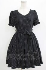 画像1: evelyn / ドットワンピース M ブラック H-26-04-26-023-LO-OP-NS-ZH (1)