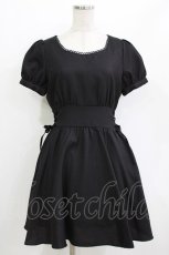 画像1: evelyn / レースアップワンピース M ブラック H-26-04-26-025-LO-OP-NS-ZH (1)