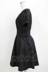 画像2: evelyn / レースアップワンピース M ブラック H-26-04-26-025-LO-OP-NS-ZH (2)