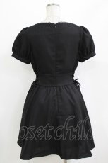 画像3: evelyn / レースアップワンピース M ブラック H-26-04-26-025-LO-OP-NS-ZH (3)
