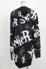 画像3: NieR Clothing / 総柄ZIPパーカー  黒×白/ミケロゴ H-26-04-27-026-PU-TO-KB-ZH (3)