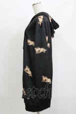 画像2: NieR Clothing / 総柄ZIPパーカー  黒/ミケ H-26-04-27-033-PU-TO-KB-ZH (2)