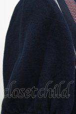 画像5: Jane Marple Dans Le Salon / ニットスリーブレジメンタルワンピース  ネイビー H-26-04-27-003-JM-OP-KB-ZH (5)