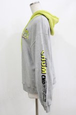 画像2: Candy Stripper / CANDYS CHUM BICOLOR HOODIE  グレー H-26-04-27-036-PU-TO-KB-ZH (2)
