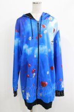 画像1: NieR Clothing / バルーンZIPパーカー  ブルー H-26-04-27-038-PU-TO-KB-ZH (1)