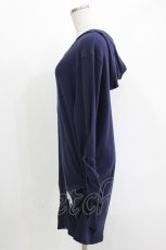 画像2: NieR Clothing / ギャザースリーブリブパーカー  ネイビー H-26-04-27-039-PU-TO-KB-ZH (2)