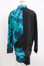 画像3: NieR Clothing / 切替長袖シャツ  黒 H-26-04-27-044-PU-BL-KB-ZH (3)