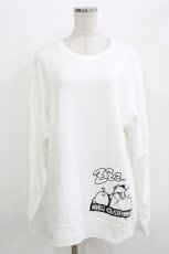 画像1: NieR Clothing / プリントSWEAT  XL 白/しろくま＆Nierちゃん H-26-04-27-048-PU-TO-KB-ZH (1)