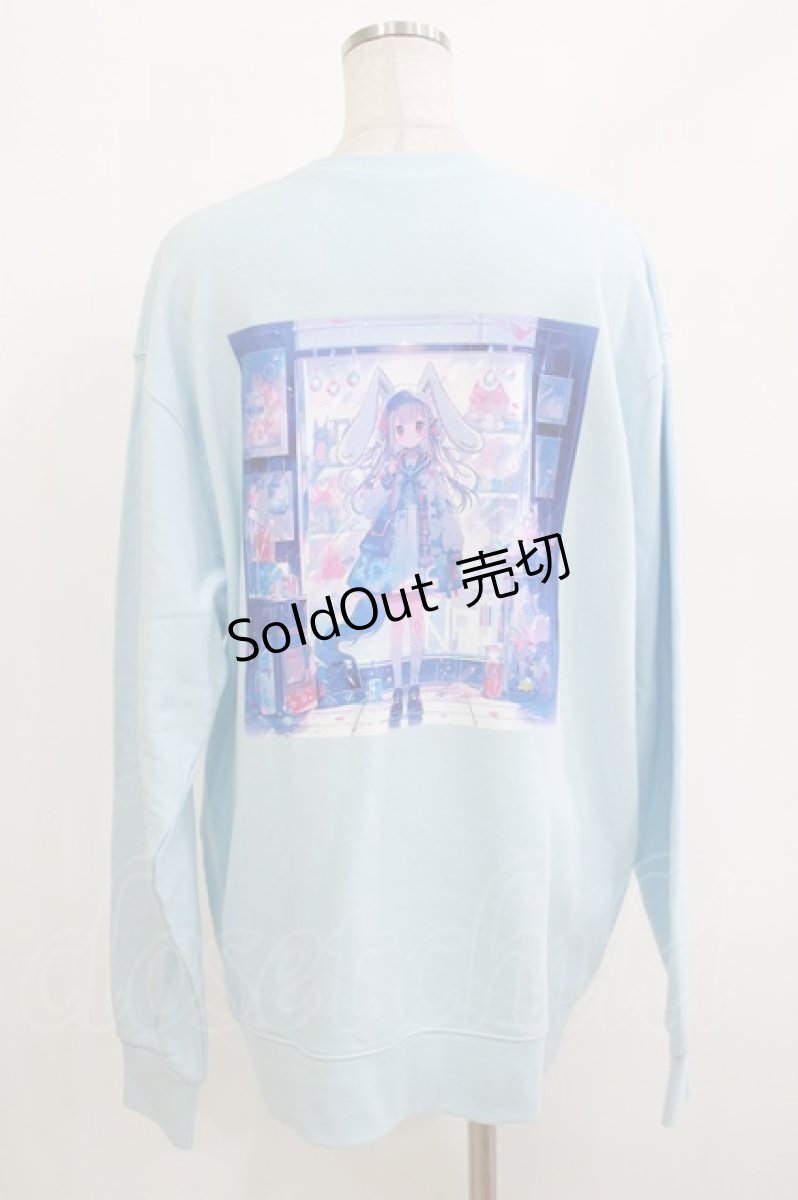 画像3: NieR Clothing / ブルーラビットトレーナー【BACK DESIGN】  サックス H-26-04-27-051-PU-TO-KB-ZH (3)
