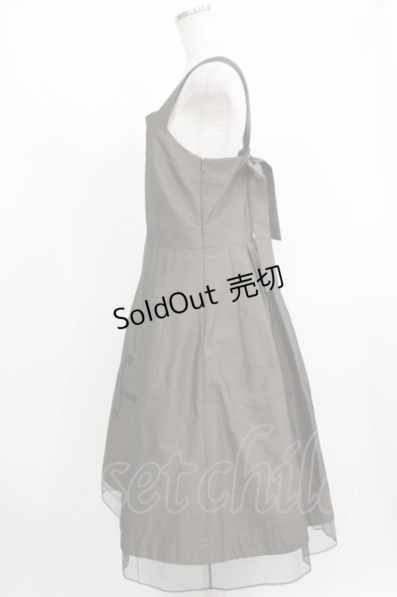 画像2: Jane Marple / Violin embroideryストラップドレス  ブロンズ H-26-04-27-005-JM-OP-KB-ZH (2)