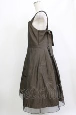 画像2: Jane Marple / Violin embroideryストラップドレス  ブロンズ H-26-04-27-005-JM-OP-KB-ZH (2)
