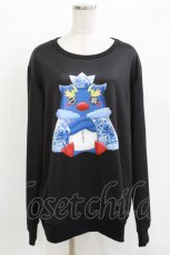 画像1: NieR Clothing / プリントLONG CUTSEW  黒/ペンギン H-26-04-27-053-PU-TO-KB-ZH (1)