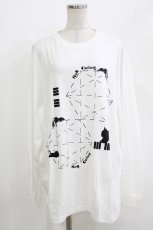 画像1: NieR Clothing / プリント長袖CUTSEW  白/Nierちゃん H-26-04-27-054-PU-TO-KB-ZH (1)