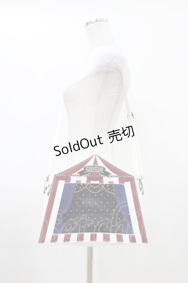 画像1: axes femme kawaii / サーカステントバッグ  白 H-26-04-27-1001-AX-BG-YZ-ZH (1)