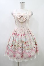 画像1: BABY,THE STARS SHINE BRIGHT / Merry Sweet Castle柄ハートジャンパースカート Free ピンク H-26-04-27-1035-BA-OP-NS-ZH (1)