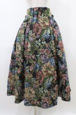 画像1: Kurumi Collaboration / TT*KRゴブランロングスカート M ブラック H-26-04-27-1038-GO-SK-NS-ZH (1)