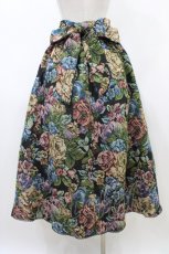 画像2: Kurumi Collaboration / TT*KRゴブランロングスカート M ブラック H-26-04-27-1038-GO-SK-NS-ZH (2)