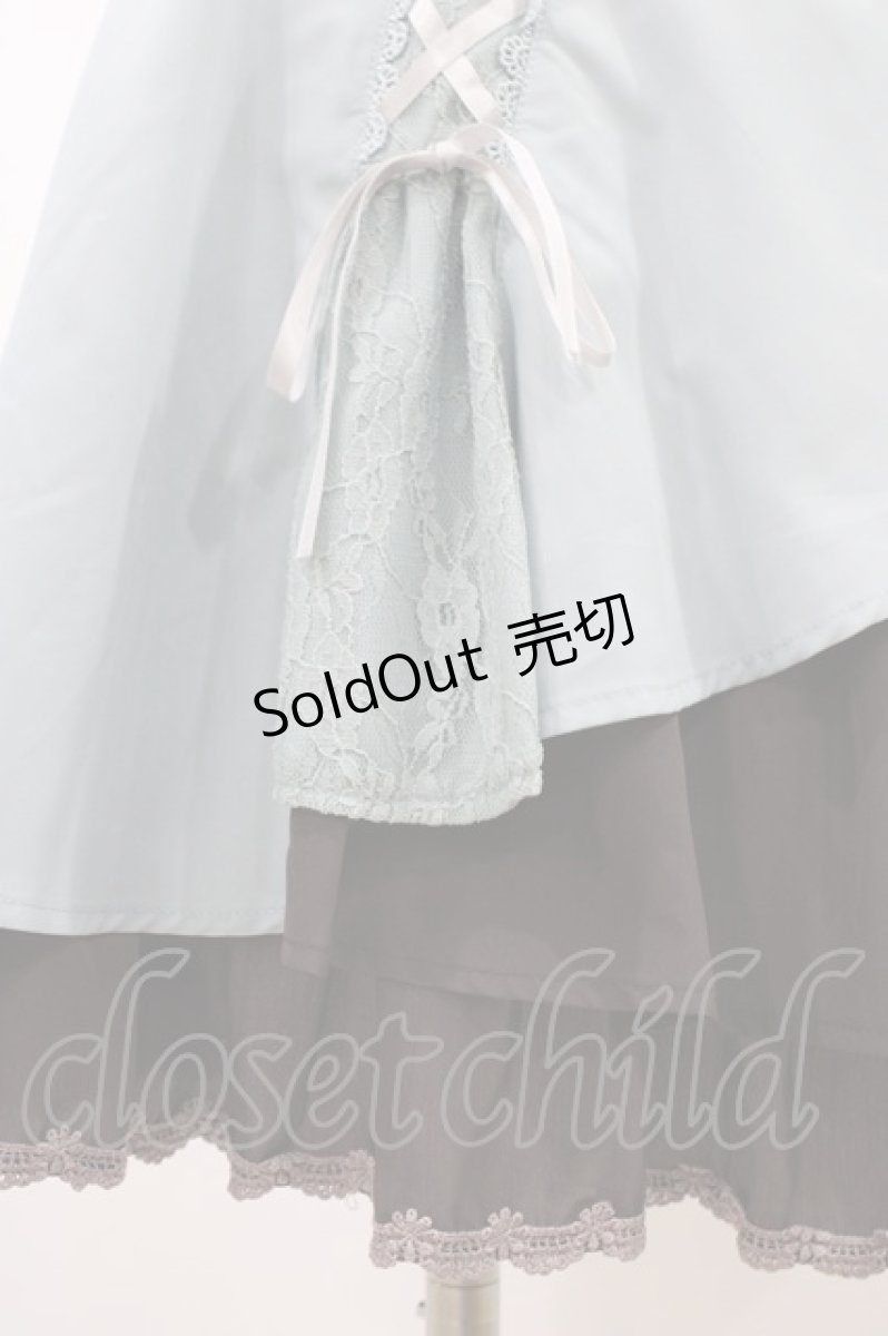 画像3: axes femme / ダブルレースアップスリットスカート M ミント/ブラウン H-26-04-27-1041-AX-SK-NS-ZH (3)