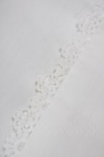 画像4: Chalmiere / トーションレース丸襟半袖ブラウス M 白 H-26-04-27-1044-0-BL-NS-ZH (4)