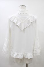画像2: axes femme / 姫袖風フレア袖ブラウス Free 白 H-26-04-27-1046-AX-BL-NS-ZH (2)