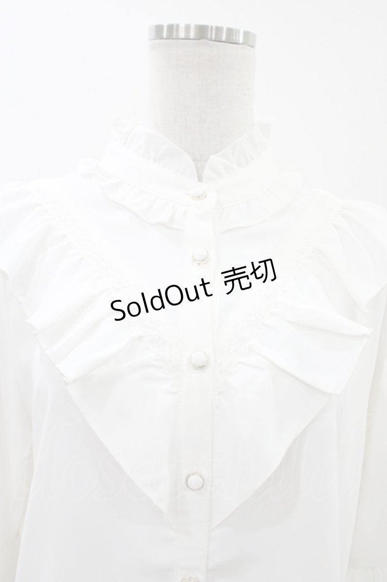 画像3: axes femme / 姫袖風フレア袖ブラウス Free 白 H-26-04-27-1046-AX-BL-NS-ZH (3)