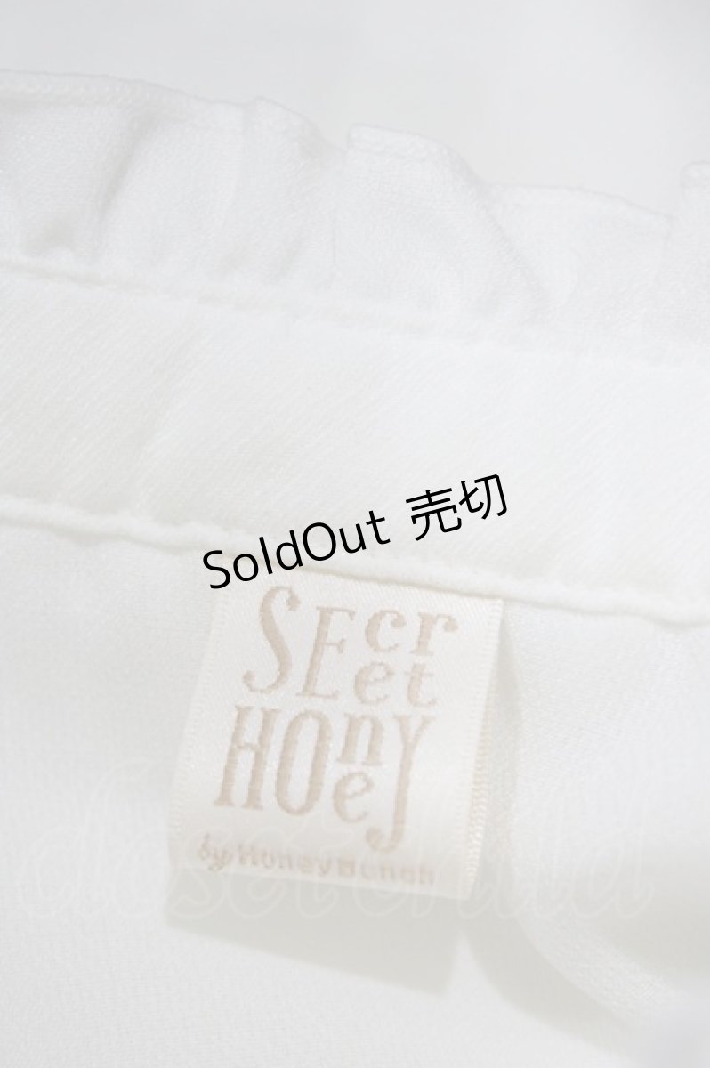 画像4: Secret Honey / スタンドカラーダブルフリルブラウス Free 白 H-26-04-27-1047-CA-BL-NS-ZH (4)