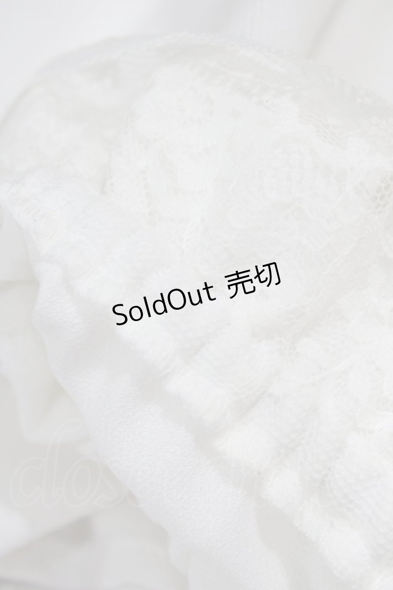 画像5: Secret Honey / スタンドカラーダブルフリルブラウス Free 白 H-26-04-27-1047-CA-BL-NS-ZH (5)