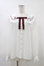 画像1: Amavel / 鍵刺繍ブラウス Free オフ/ワイン H-26-04-27-1051-CA-BL-NS-ZH (1)